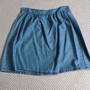 Madewell Chambray Skirt